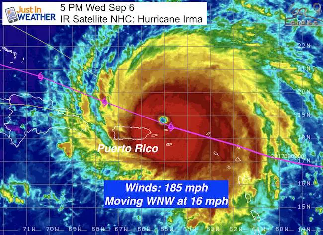 Hurricane Irma Holding At 185mph On Destructive Path Now Jose A Hurricane Just In Weather