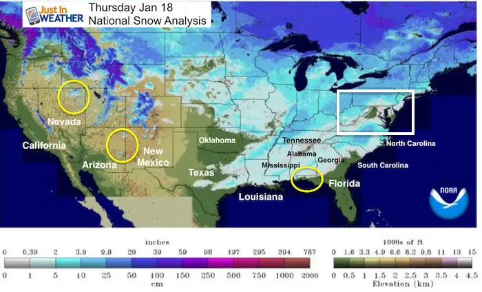 us snow cover map