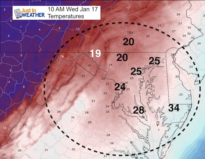 january 17 temperature 10 am Just In Weather