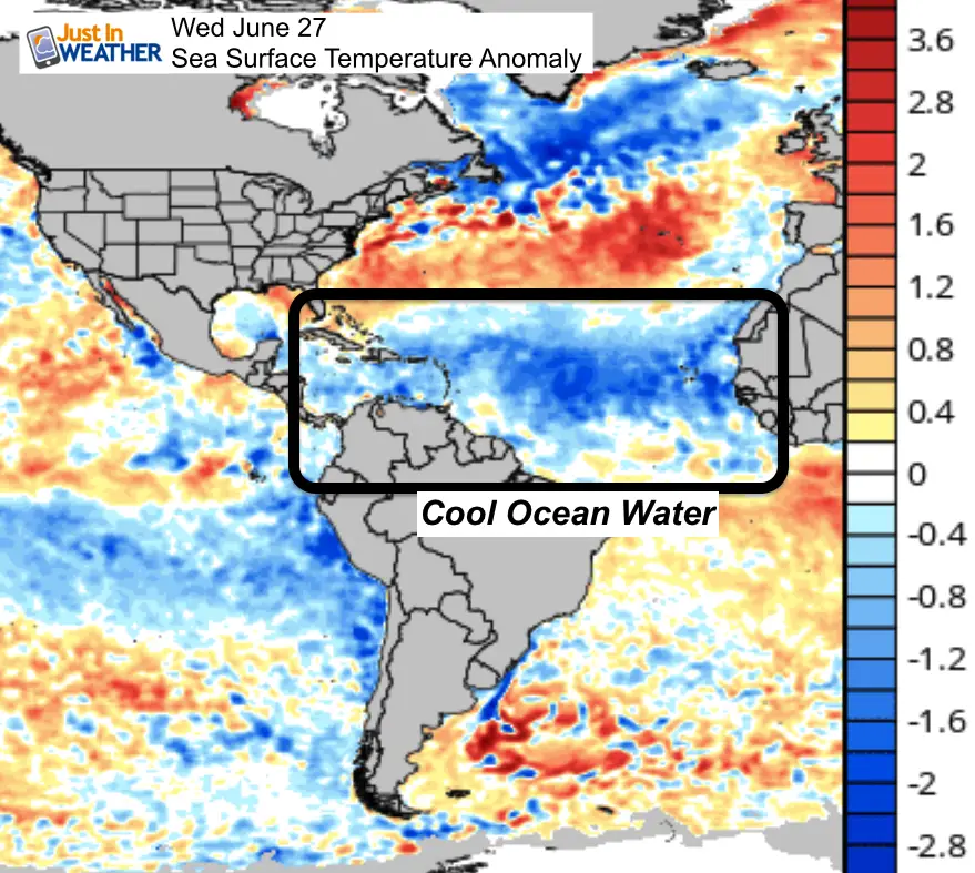 Atlantic Ocean Water Temperature Map