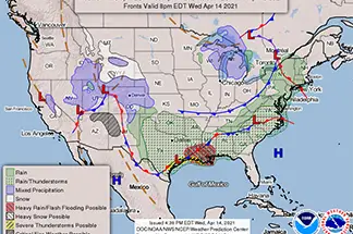NOAA Winter Weather Maps