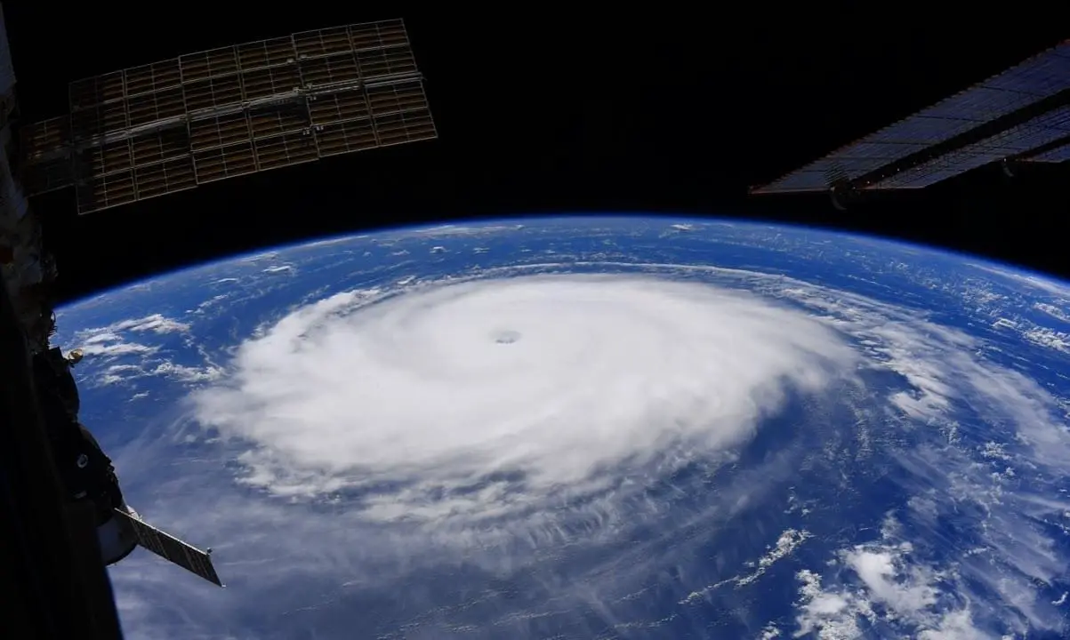 Hurricane Sam from ISS