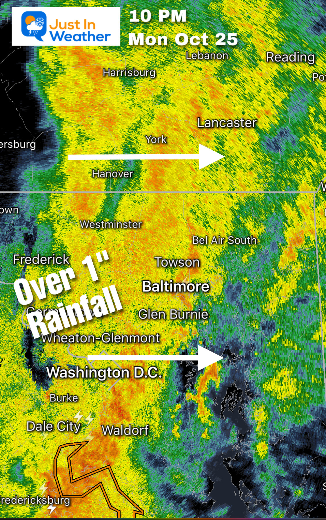 10 PM Mon Radar