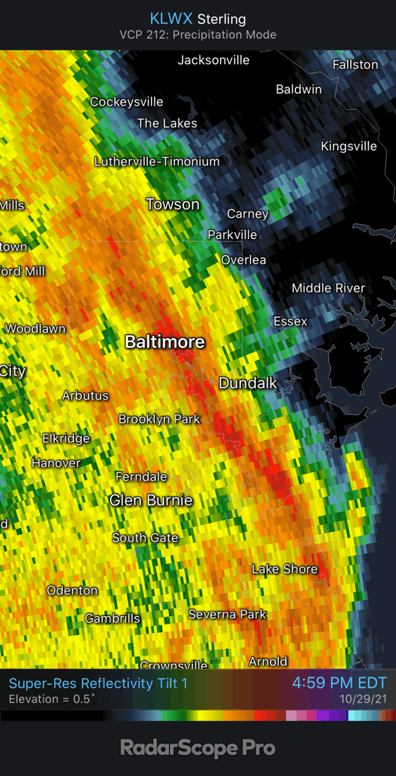 Storm Line Through Baltimore