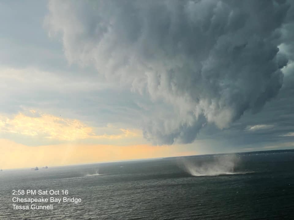 Waterspout By The Bay Bridge