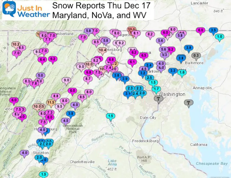 December-17-storm-snow-reports-Maryland-VA-and-WV