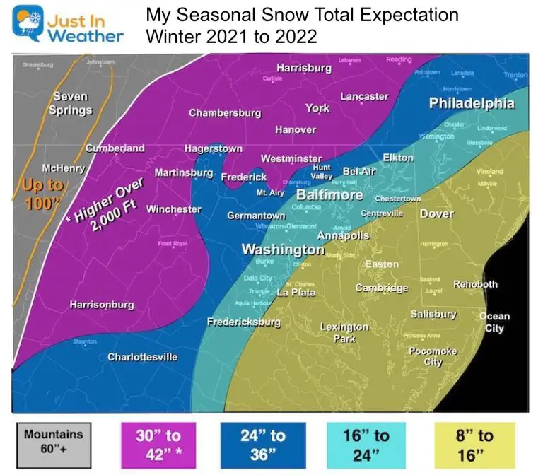 How Much Snow to Expect: Doug's 2021-22 Winter Forecast – NBC4