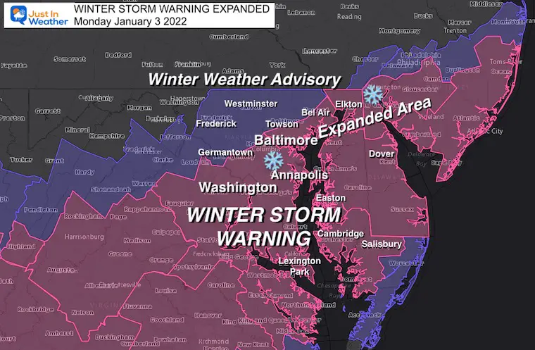 Winter Storm Warning Expanded