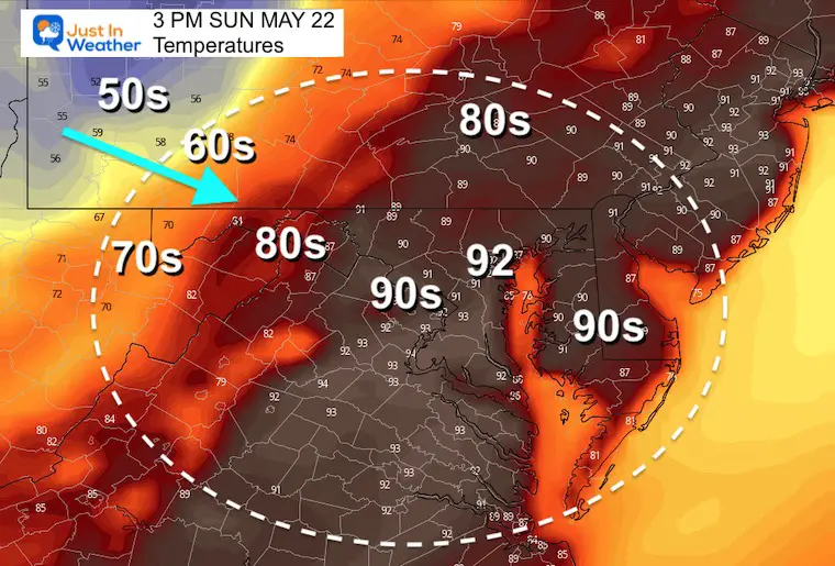 May 21 Near Record Heat For Preakness And More Storms Sunday Just In