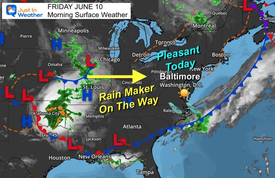 June 10 Weather Nice Today Still Uncertain Plotting Of Rain This ...