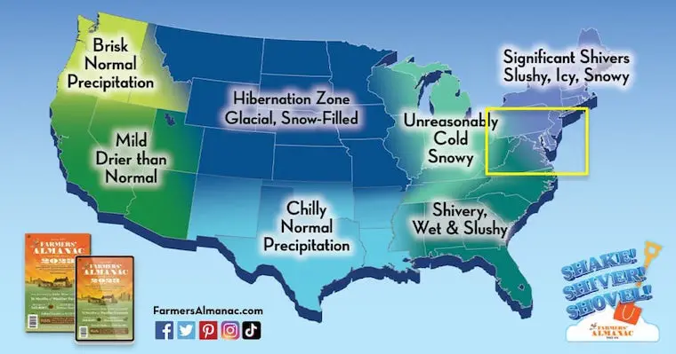 Winter Outlook 2023 Early Look At Snow From Two Farmers Almanacs - Just ...