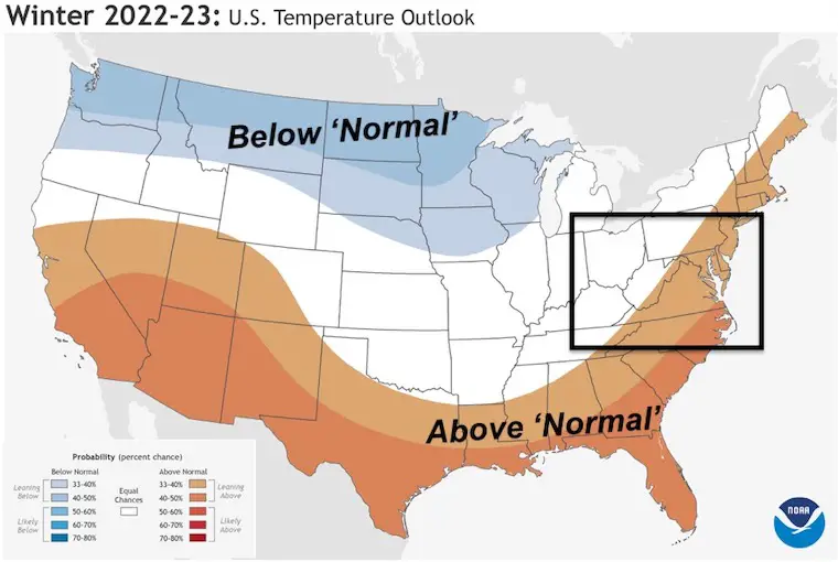Winter Outlook 2023 From NOAA Very Different Than Farmers Almanacs