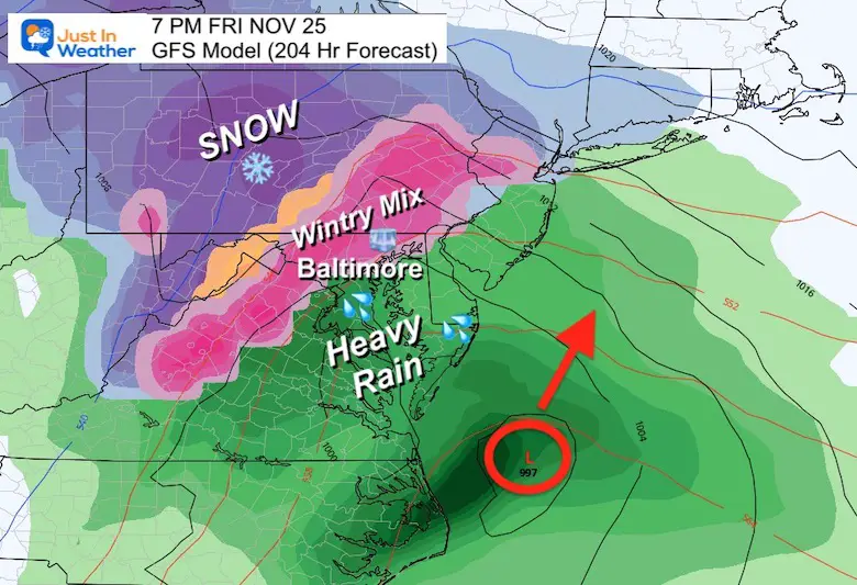 A Very Early Look Thanksgiving Weekend May Bring A Winter Storm Just