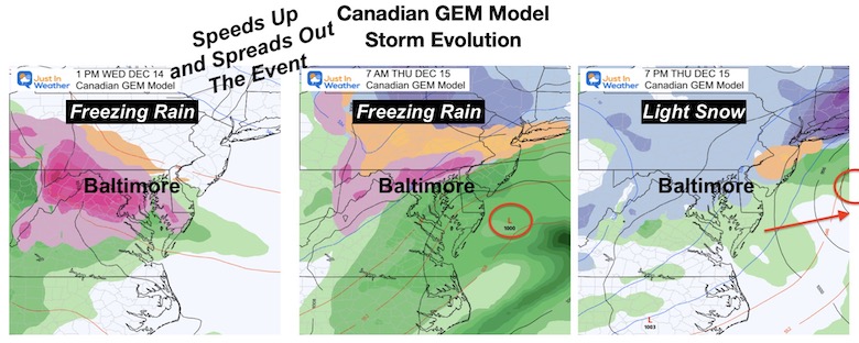 December 10 winter storm Canadian model