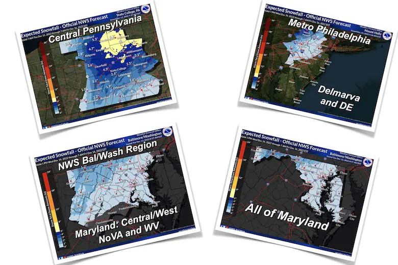 National Weather Service Snow Maps