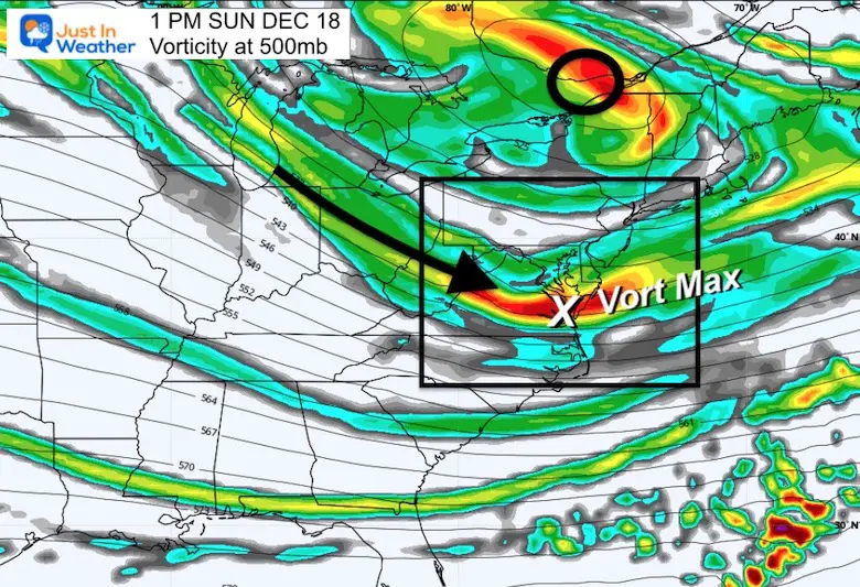 December 17 Sunday jet stream vorticity flurries