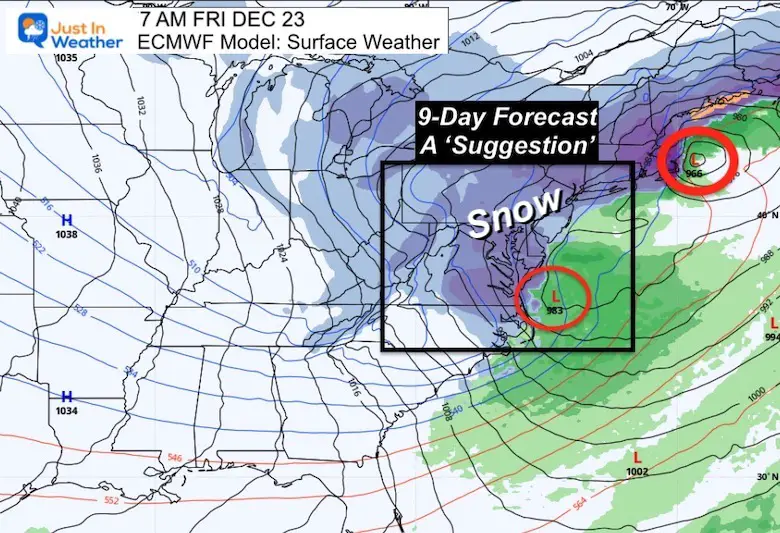 Winter Storm before Christmas ECMWF