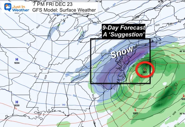 Winter Storm before Christmas GFS