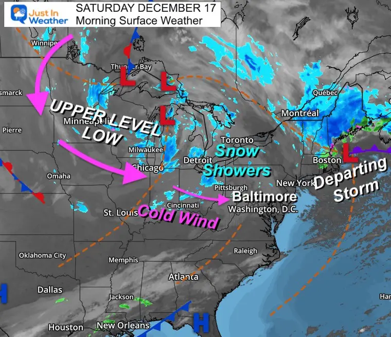 December 17 weather Saturday morning