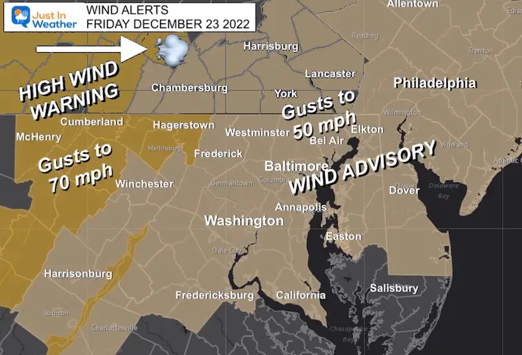 December 23 high wind advisory warning