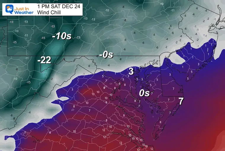 Christmas Eve wind chill afternoon Ravens Game