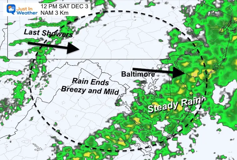 December 3 rain radar noon