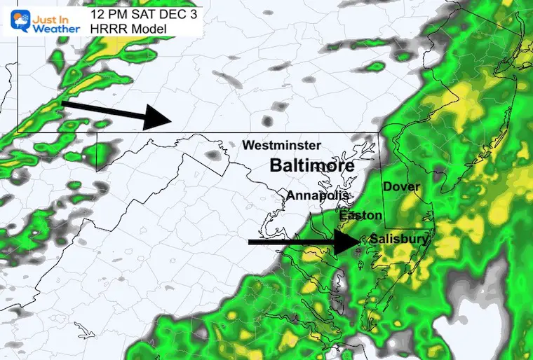 December 3 weather radar rain noon