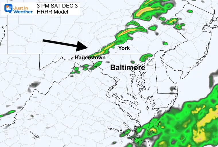 December 3 weather radar rain 3 pm