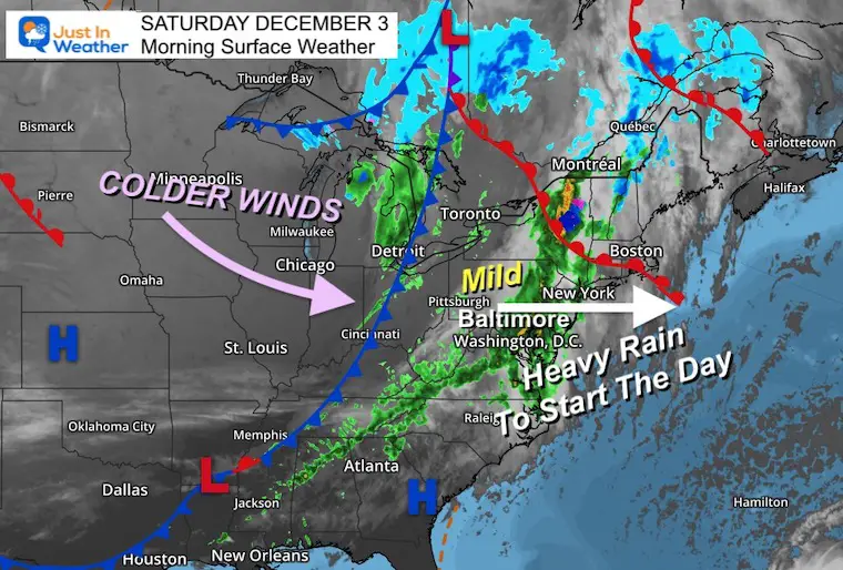 December 3 weather storm Saturday morning