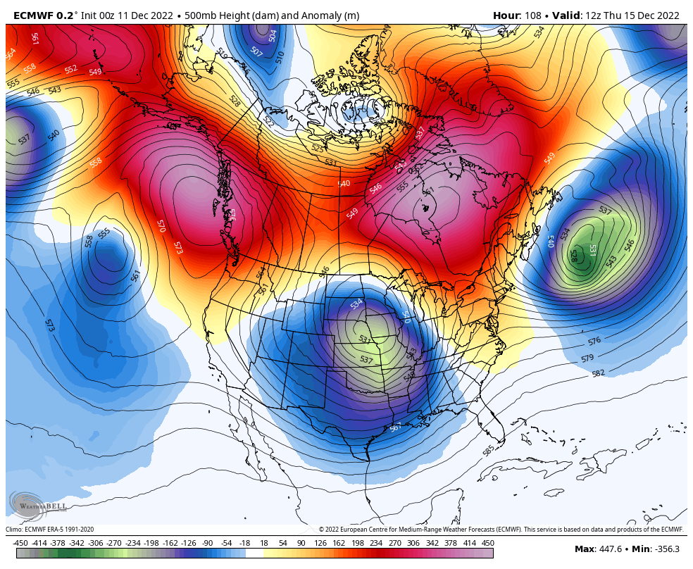 December 11 weather jet stream Polar Vortex Christmas week