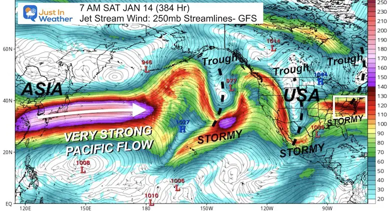 December 29 jet stream pacific storm forecast