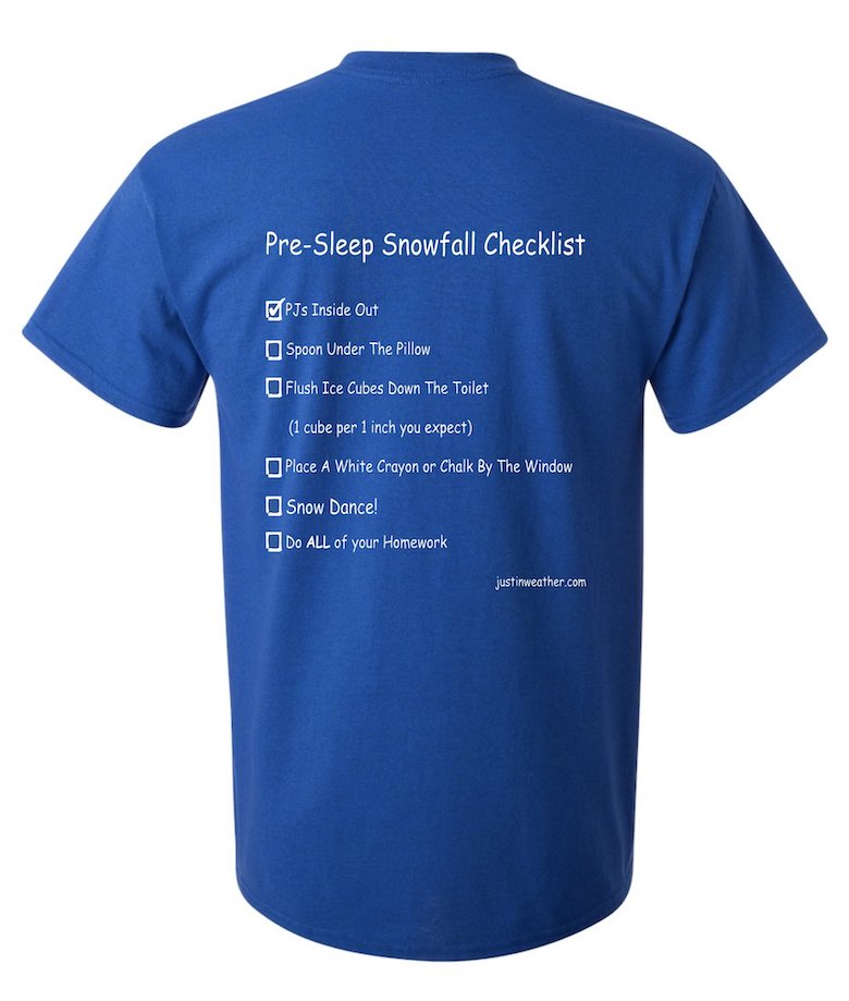 Snowfall Checklist Shirt