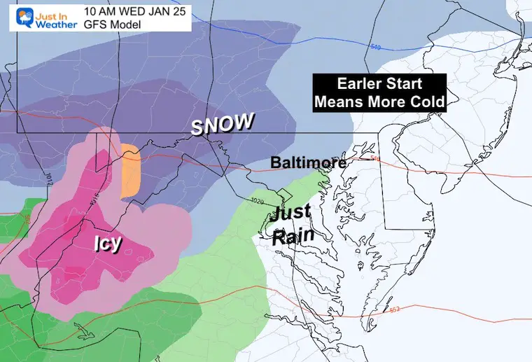 January 24 weather winter storm snow GFS