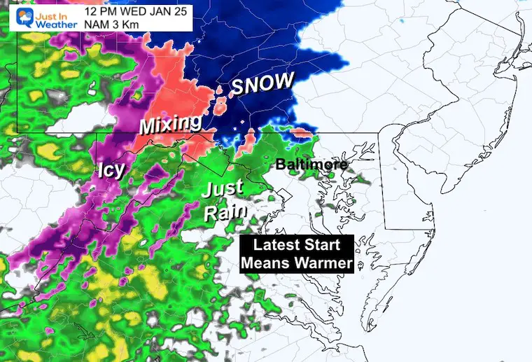 January 24 weather winter storm snow NAM