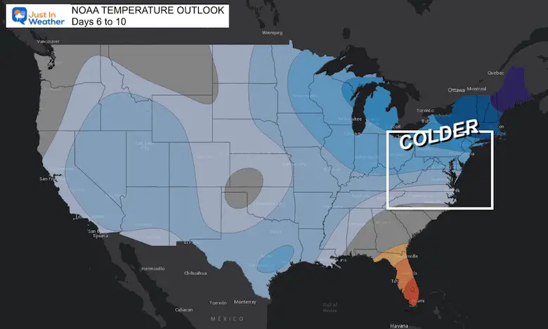 NOAA Temperature Outlook February Cold