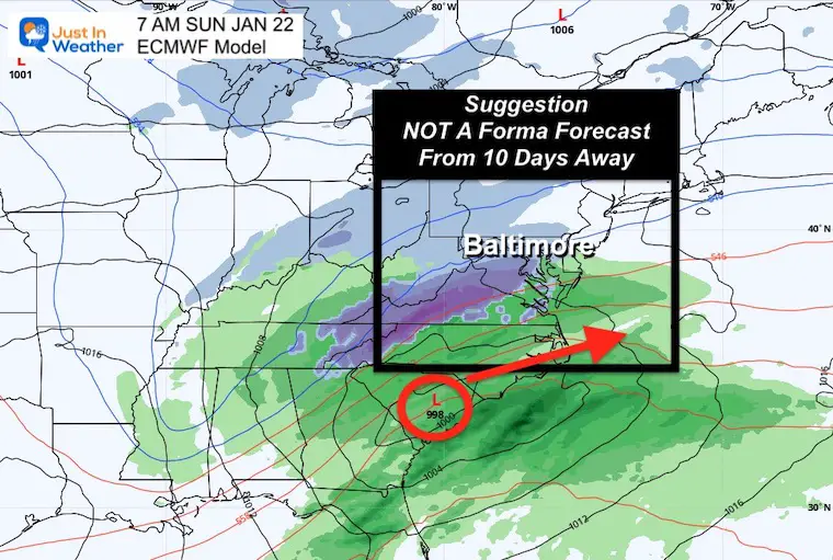 Storm snow outlook January 22