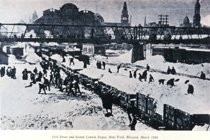 Blizzard 1888 New York City Grand Central