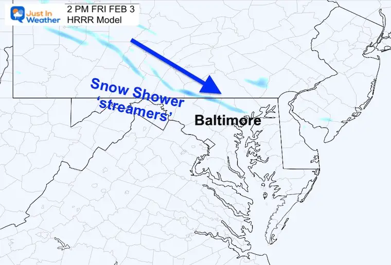 February 3 weather friday afternoon snow