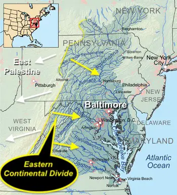 Chesapeake Bay Watershed map