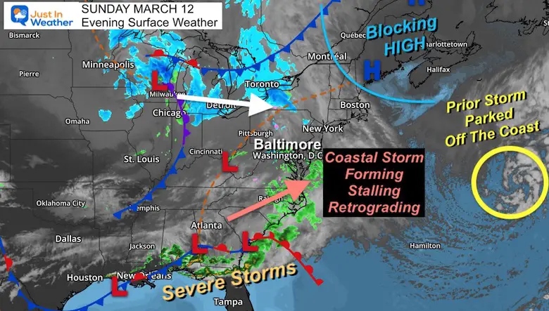 March 12 weather Sunday night winter storm