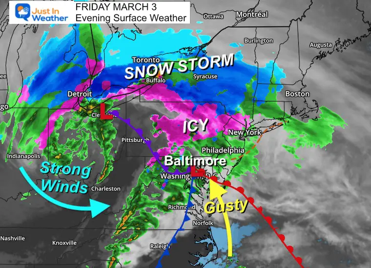 March 3 weather storm Friday night