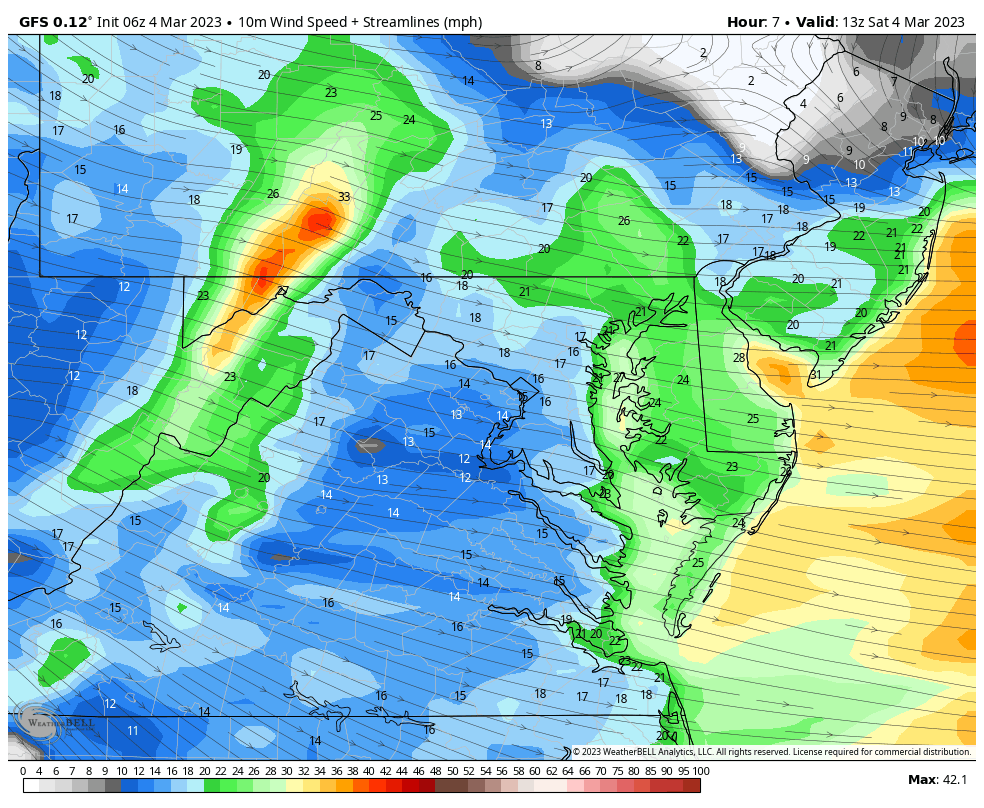 March 4 wind forecast animation