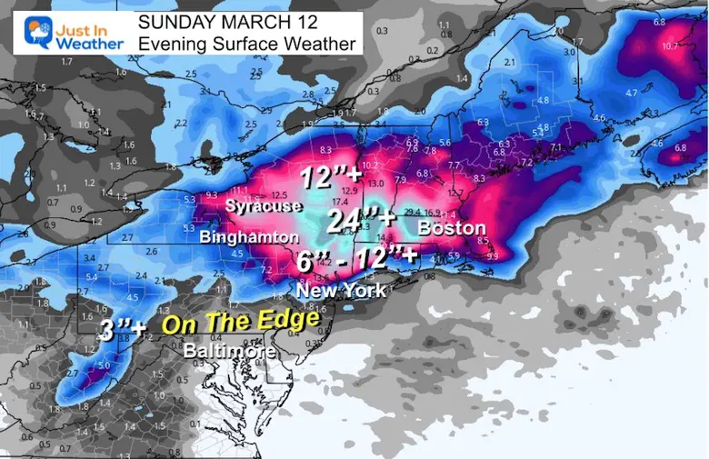 March 12 weather snow storm forecast