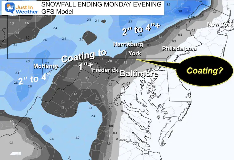 March 12 weather snow forecast Maryland