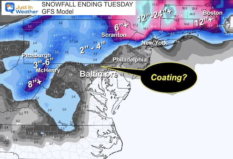 March 12 weather snow forecast