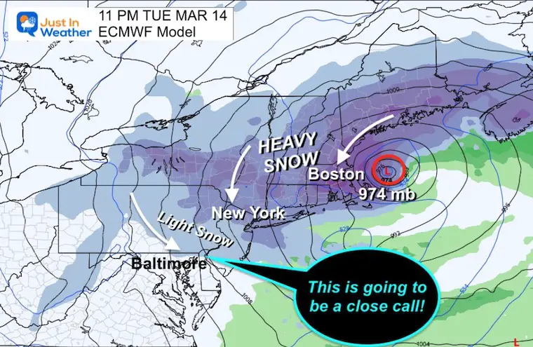 March 12 winter storm snow Tuesday