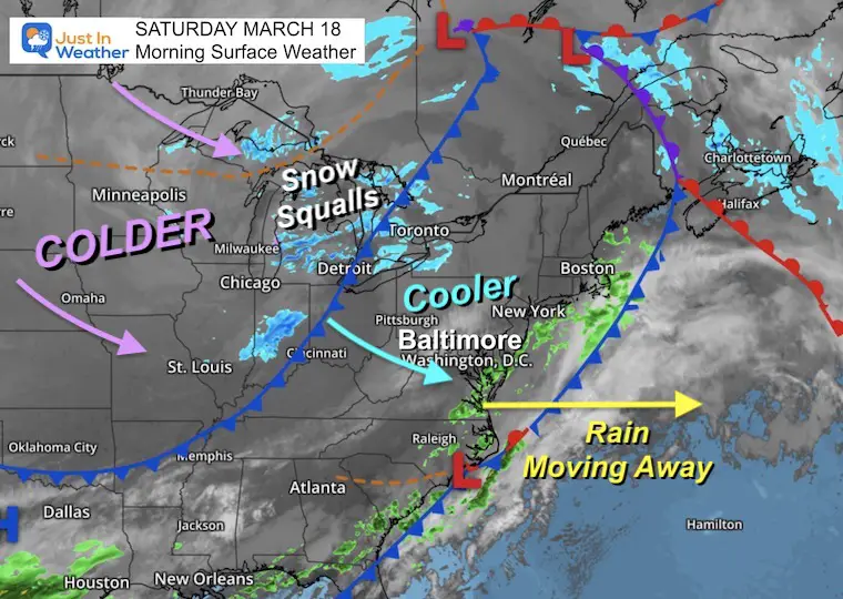 March 18 weather saturday morning