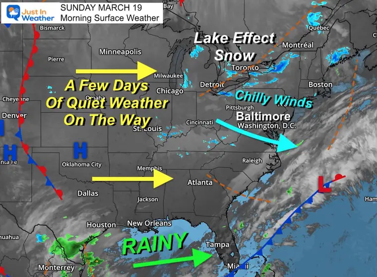 March 19 Weather Still Chilly Winds Today Then Warming Up With Spring