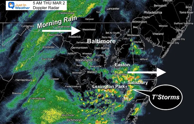 March 2 weather radar thunderstorm