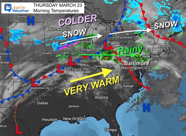 March 23 weather storm Thursday morning